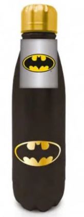 Borraccia In Metallo Batman (Nero-Oro) - Mdb25874 Borraccia In Metallo Batman (Nero-Oro) - Mdb25874